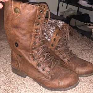 Brown Combat Boots